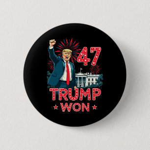 47th President Donald Trump Inauguration Day 2 Inch Round Button