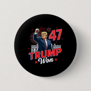 47th President Donald Trump Inauguration Day 5 2 Inch Round Button