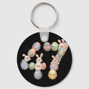 47th President Easter Donald Trump 47 Eggs Bunny  Keychain