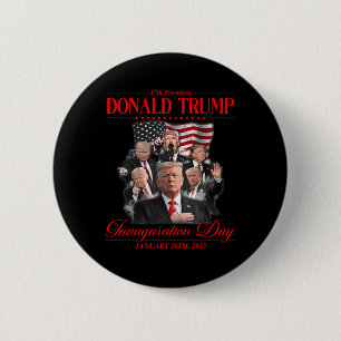 47th President United State Inauguration Trump 202 2 Inch Round Button