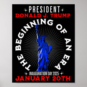 47th Usa President Trump Inauguration Day 2025 Rep Poster