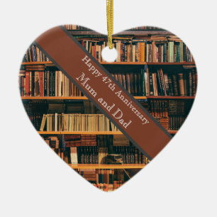 47th Wedding Anniversary Ceramic Ornament