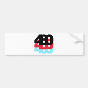 480 Area Code Bumper Sticker