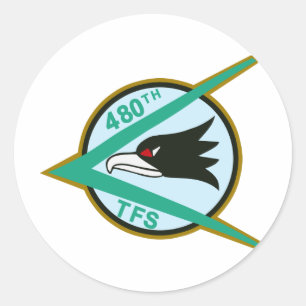 480th TFS Classic Round Sticker