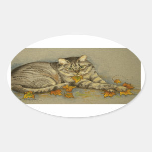 4872 Stickers Chat Automne