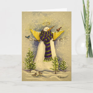 4881 Carte d'anniversaire de l'Ange des neiges et