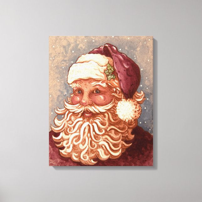 4884 Santa Claus Christmas Canvas Print (Front)