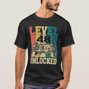 48 Birthday Gamer Gaming Gamer 48 Years Level 48 U T-Shirt