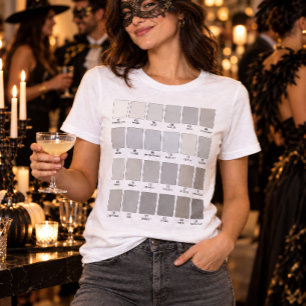 48 Shades of Grey Swatch Easy Halloween Costume Tri-Blend Shirt