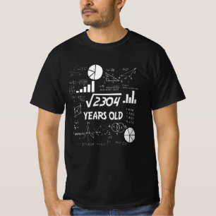 48 Year Old Bday Math Teacher 48th Birthday Gift T-Shirt