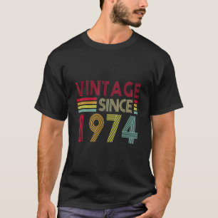 48 Years Old Retro Vintage 1974  Editon 48th Birth T-Shirt
