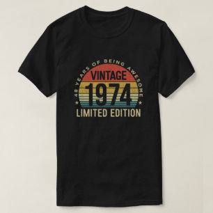 48 Years Old, Vintage 1974 Limited Edition T-Shirt