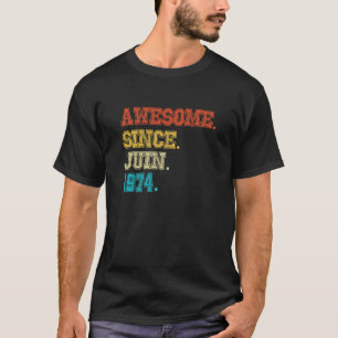 48th Birthday Awesome Since February 1974 48 Year T-Shirt