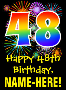 Happy Birthday 48th Invitations Stationery Zazzle Ca