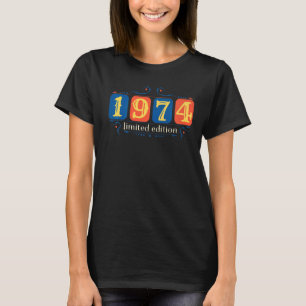 48th Birthday Ladies Mens 48 Years 1974 1 T-Shirt
