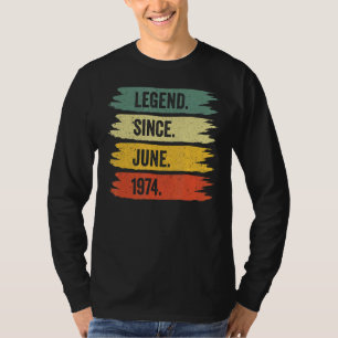 48th Birthday Retro Vintage Legends Were Born In J T-Shirt