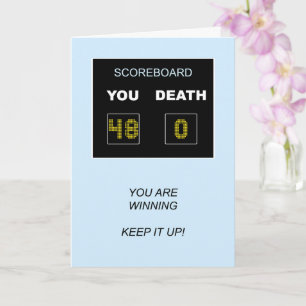 48th Birthday Scoreboard Card