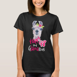48th Birthday Women Turning 48 For Her Decoration  T-Shirt