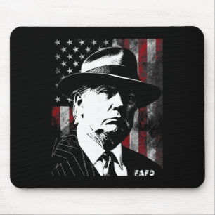 48th President Usa Flag 2025 2026 Retro Distressed Mouse Pad