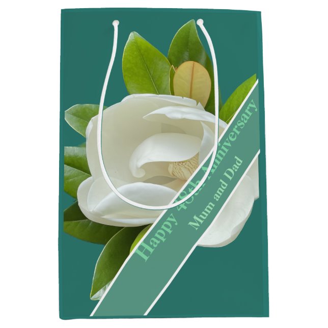 48th Wedding Anniversary Medium Gift Bag (Front)