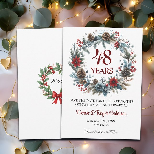 48th Wedding Anniversary Winter Save The Date (Creator Uploaded)