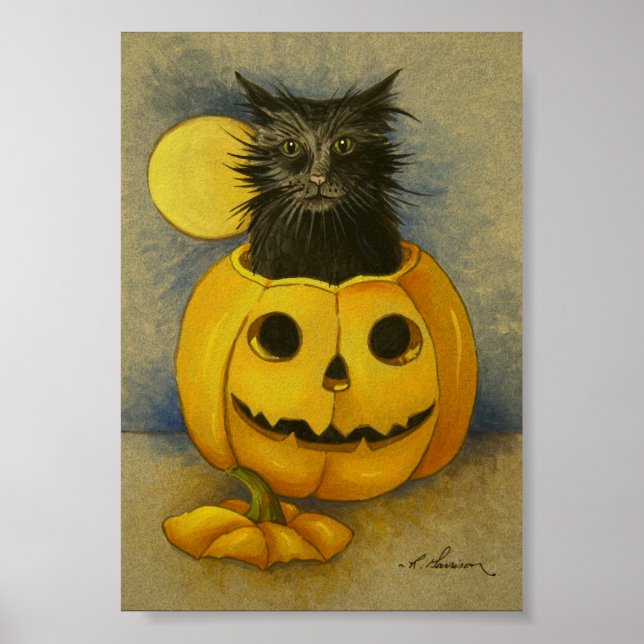4919 Black Magic Kitty Art Print (Front)