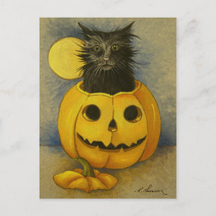 4919 Black Magic Kitty Postcard