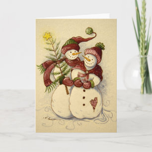 4924 Snowmen Christmas Holiday Card