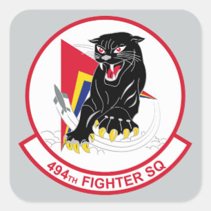 494th Fighter Squadron Square Sticker