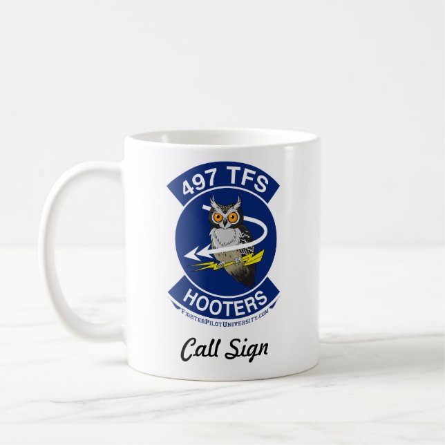 497th TFS Hooters Coffee Mug (Left)