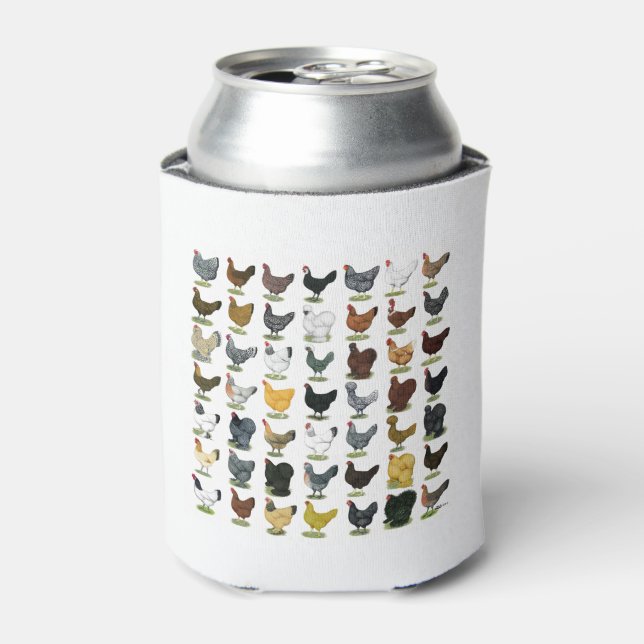 49 Chicken Hens Can Cooler (Can Front)