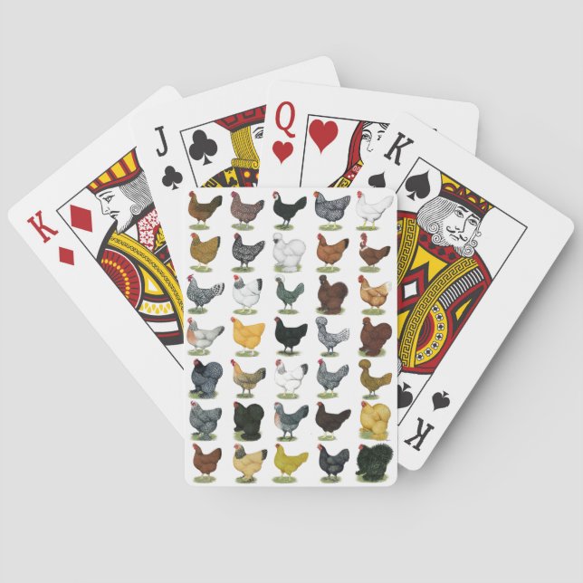 49 Chicken Hens Playing Cards (Back)