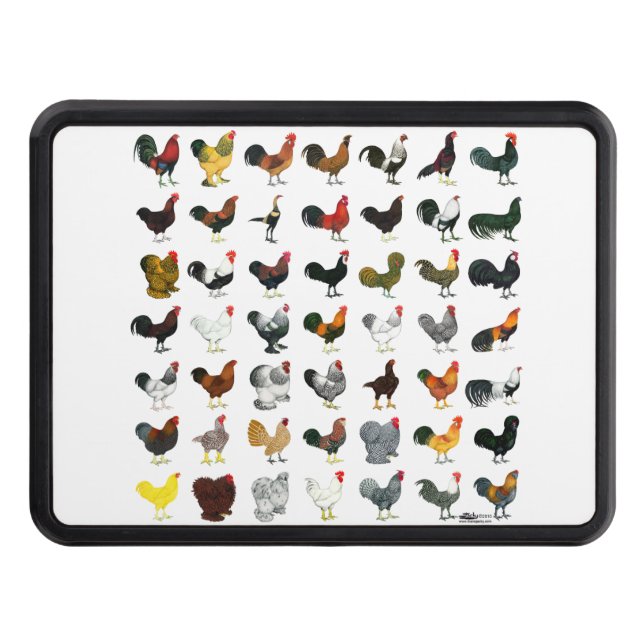 49 Roosters Trailer Hitch Cover (Front)