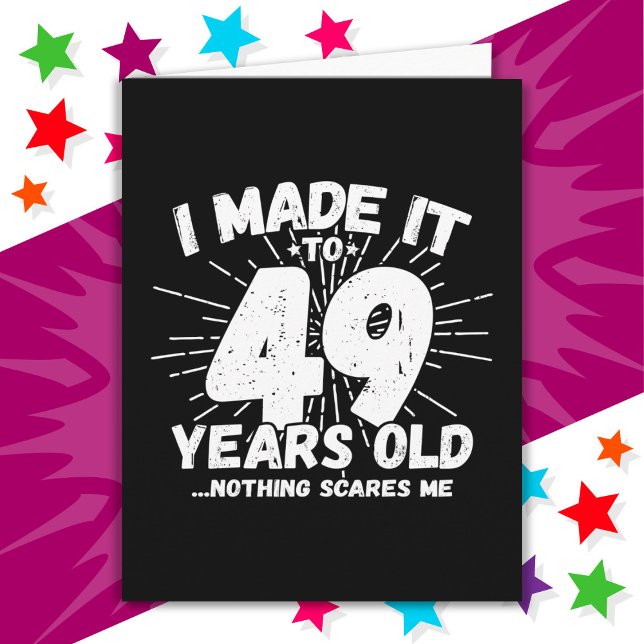49 Year Old Sarcastic Meme Funny 49th Birthday Card (Creator Uploaded)