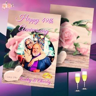 49 Years in Bloom, A Legacy of Love Card