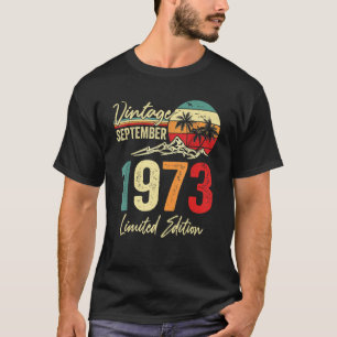 49 Yr Old Vintage September 1973  49th T-Shirt