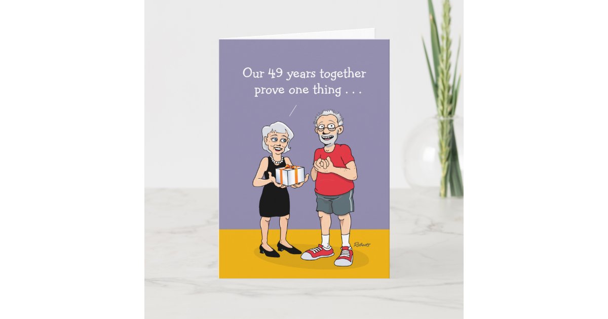 49e Anniversaire Mariage Carte Amour Zazzle Ca