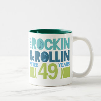 49th Anniversary Wedding Gift Two-Tone Coffee Mug