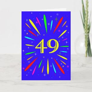 49th Birthday Explosion Card