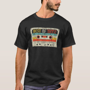 49th Birthday Gifts Best Of 1972 Cassette Tape Ret T-Shirt