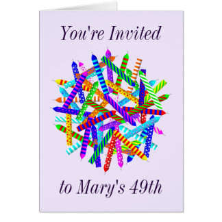 49th Birthday Cards, Photocards, Invitations & More