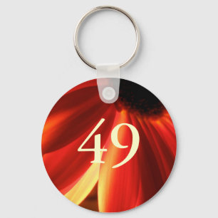 49th Birthday Keychain