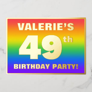 49th Birthday Party: Fun, Colourful Rainbow Patter