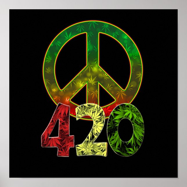 4 20 Peace Poster (Front)