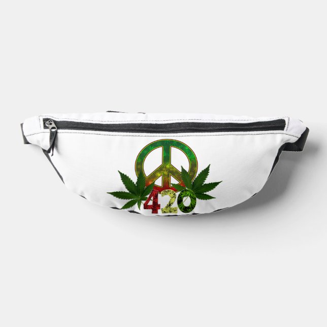 4 20 Rasta Peace Weed Fanny Pack (Lay Down)