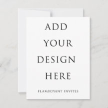 4.25”x5.5" Invitation / RSVP (10.8x14.0cm)