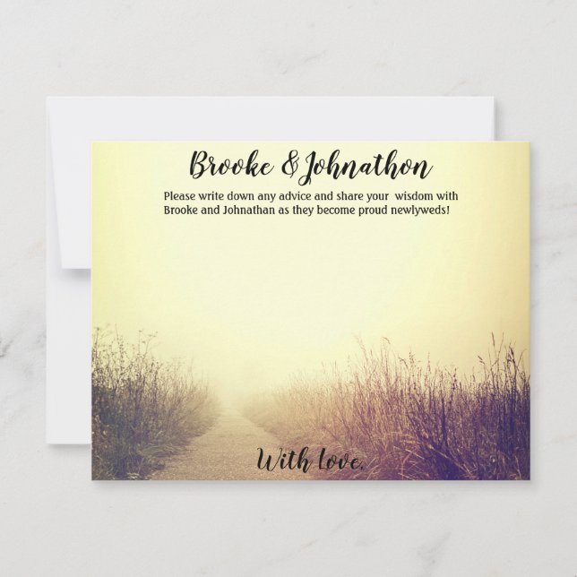 4,25 x 5,5 Conseils Carte Sunrise Pathway Chemin (Devant)