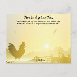 4.25x5.5 Advice Card Sunny Morning Farm Country Ru
