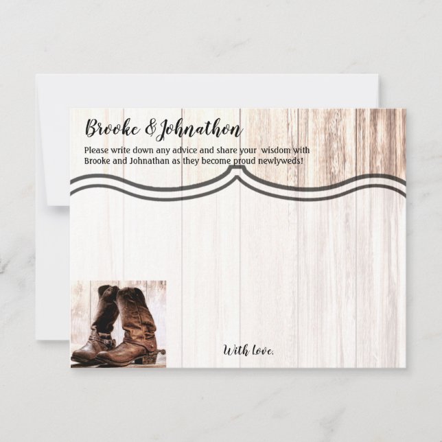 4,25x5,5 Boots de carte conseil Pays Rustique Oues (Devant)