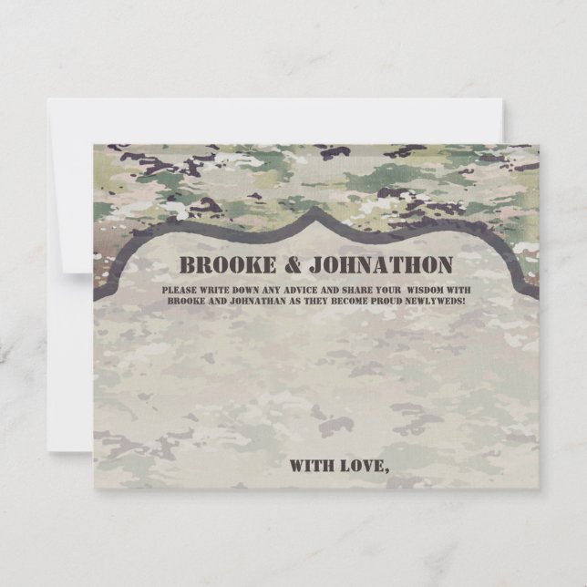 4,25x5,5 Carte de conseil Armée OCP Camo Uniform C (Devant)